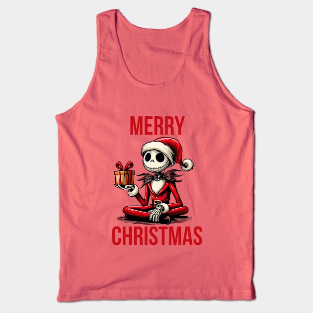 Jack Skellington Santa Tank Top by BukovskyART